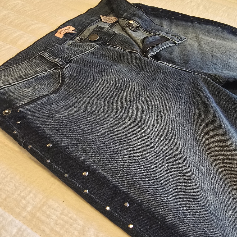 Juicy Couture Blue Studded Skinny Jeans